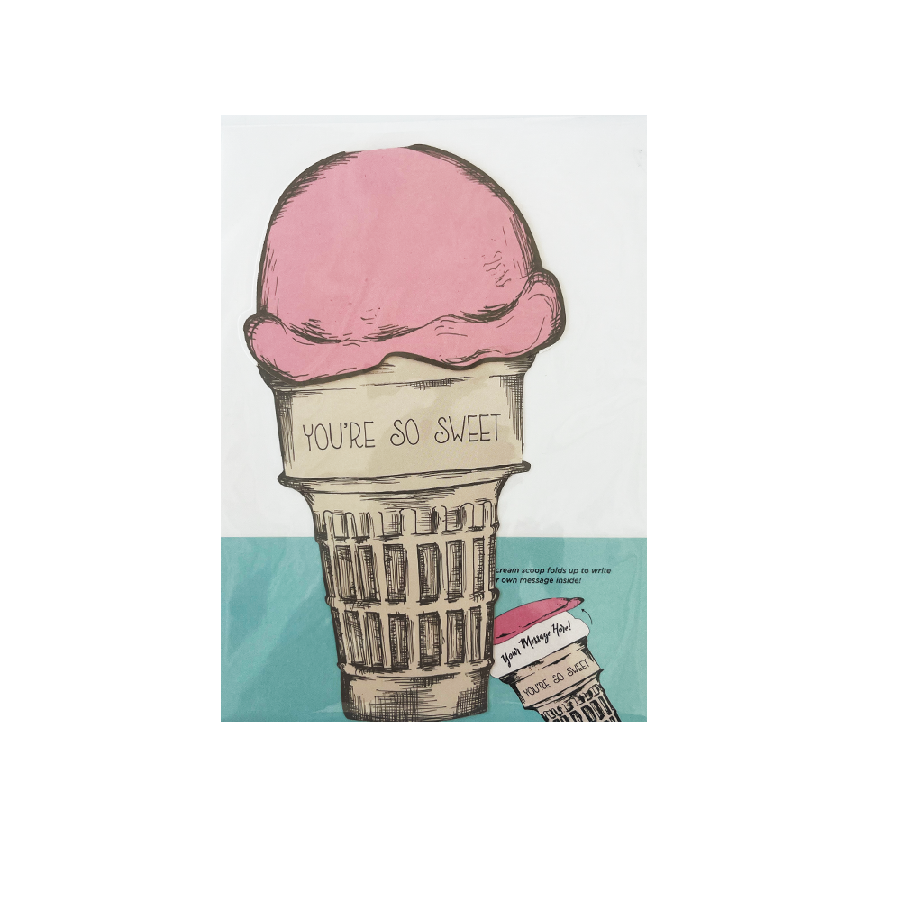 Ice Cream Cone Card – Jollity &amp; Co