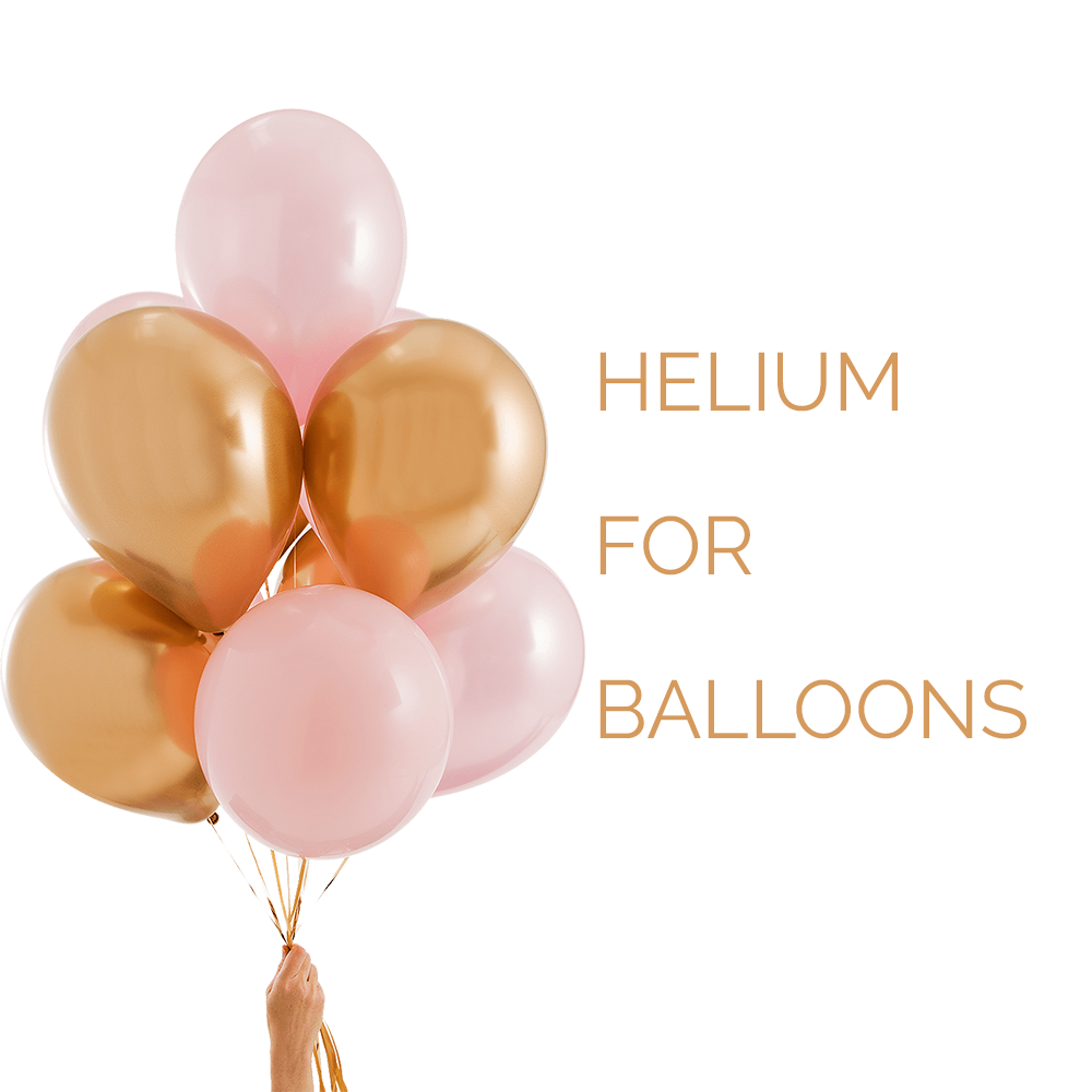 Helium filled latex balloons