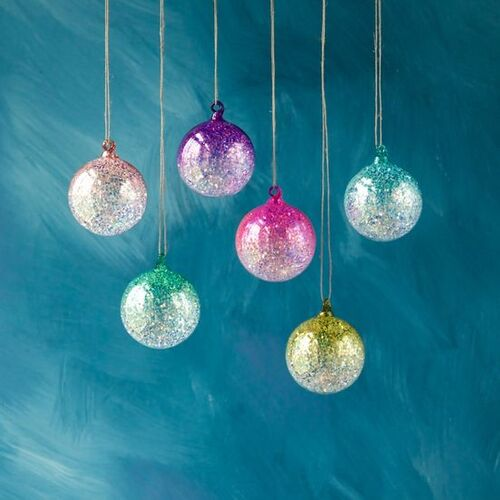 Glitter Ball Ornaments Jollity & Co