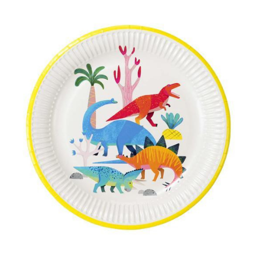 Dinosaur Printed Dinner Plates Jollity Co