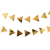 Gold Foil Triangle Garland