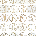 7" Wood Monogram Letters, A - Z