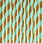 Foil Striped Paper Straws, 6 Color Options, Shop Sweet Lulu