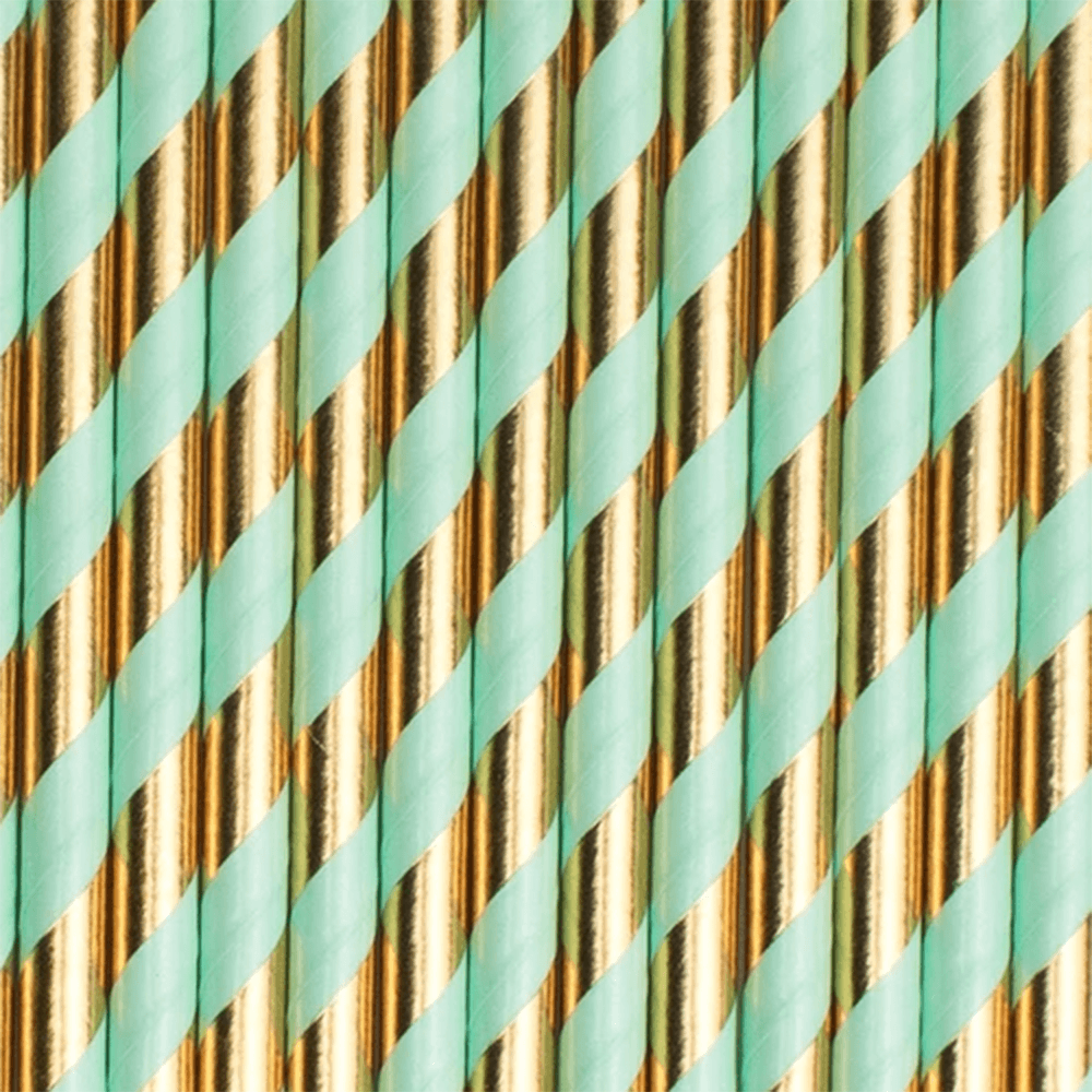 Foil Striped Paper Straws, 6 Color Options, Shop Sweet Lulu