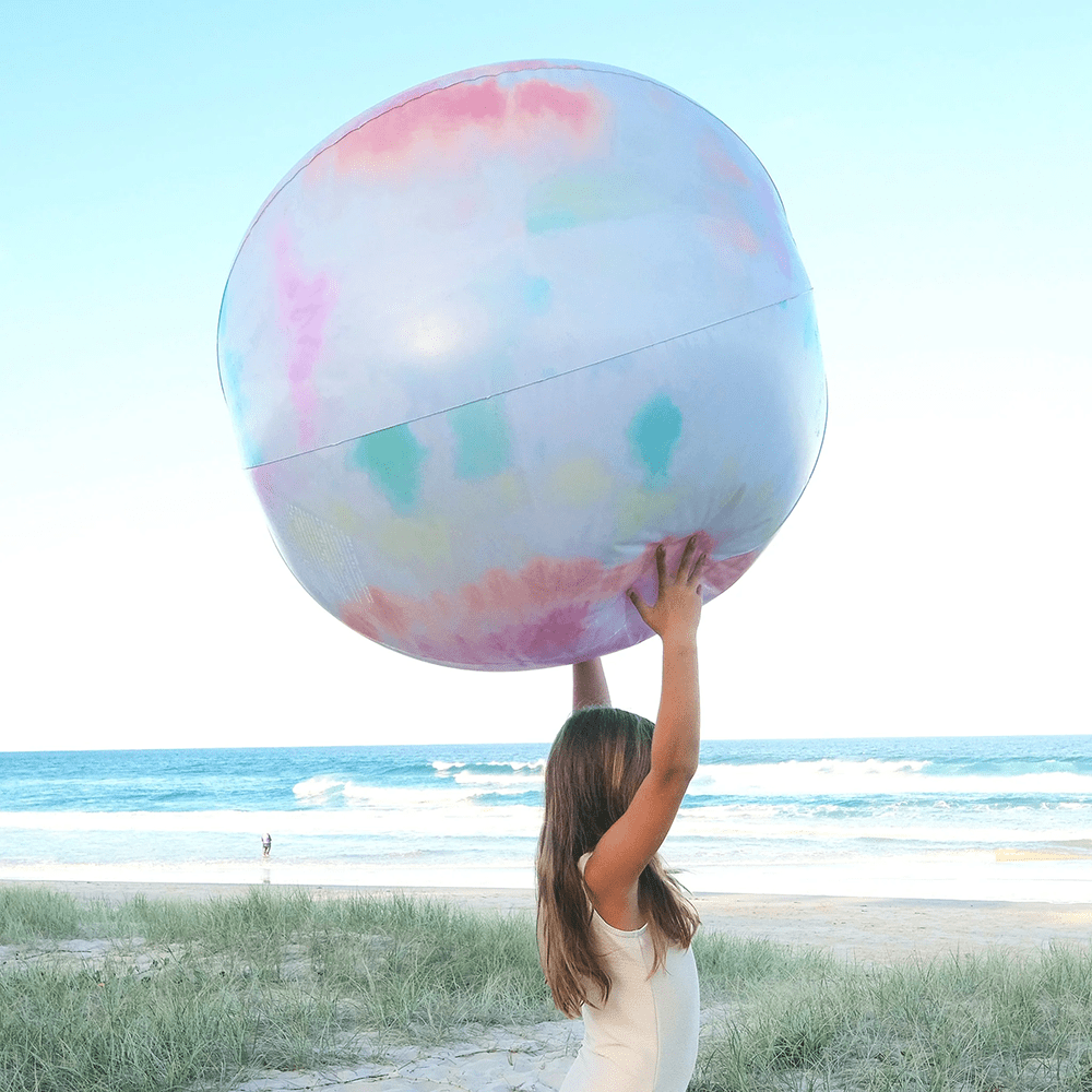 Giant Inflatable Beach Ball Tie Dye Multi Jollity Co