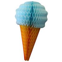 Honeycomb Ice Cream Cone - Light Blue, Shop Sweet Lulu