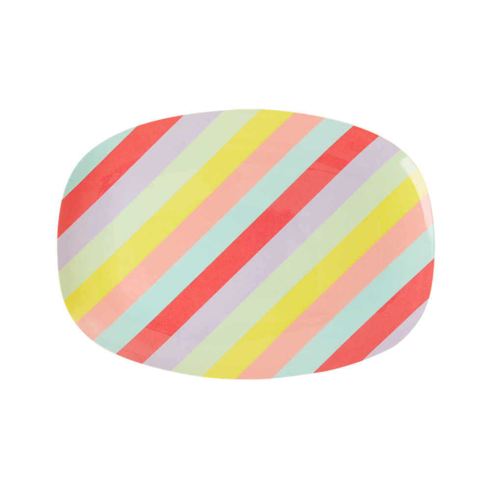 Small Rectangular Plate - Summer Stripes – Jollity & Co