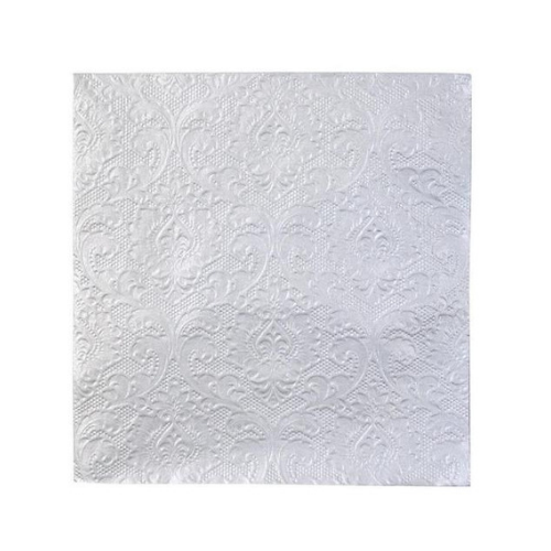 Silver Embossed Large Napkins