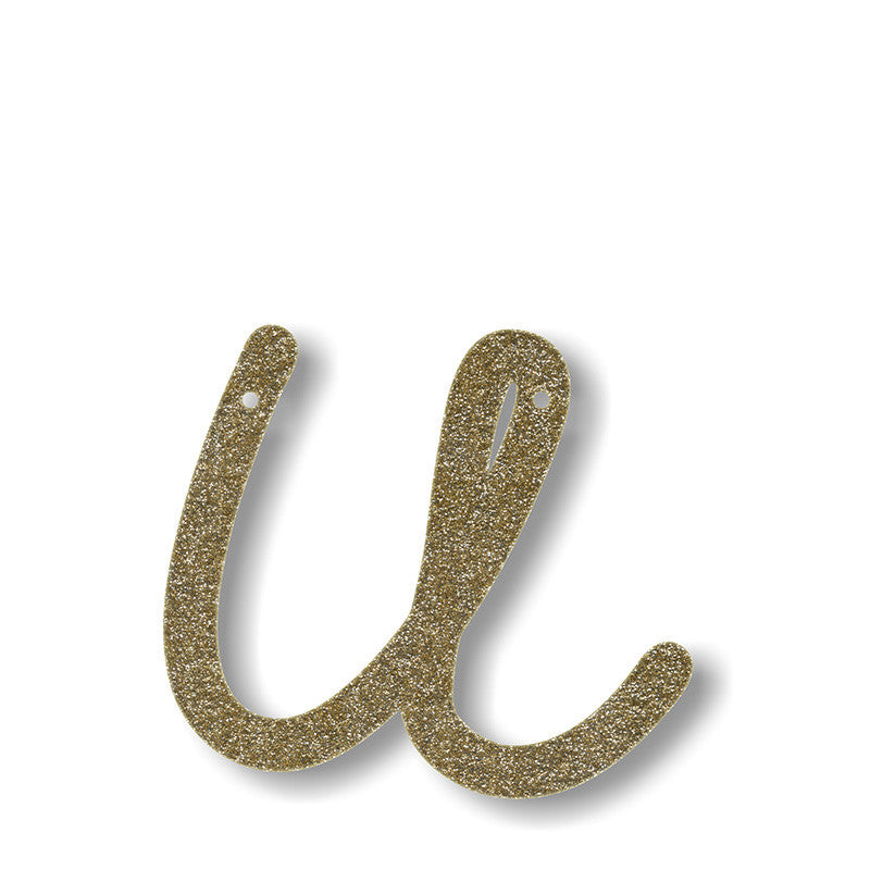 Gold Acrylic Bunting - Letters