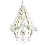 White Paper Blossom Chandeliers