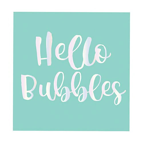 "Hello Bubbles" Cocktail Napkins