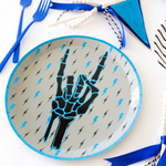 Rock On Skeleton Dinner Plates