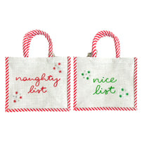 Double Sided Naughty and Nice Tote Bag