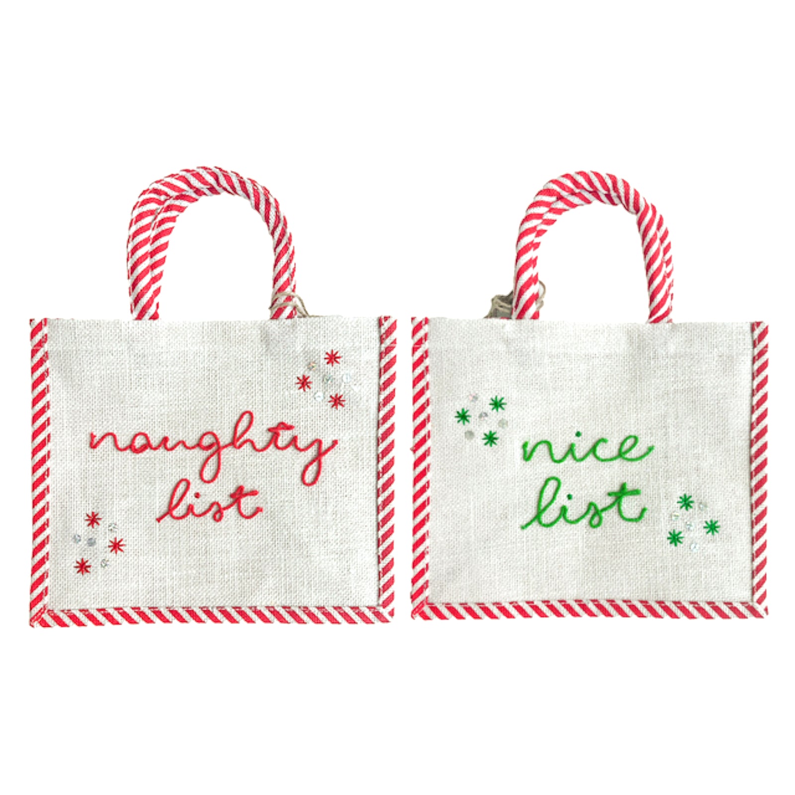 Double Sided Naughty and Nice Tote Bag