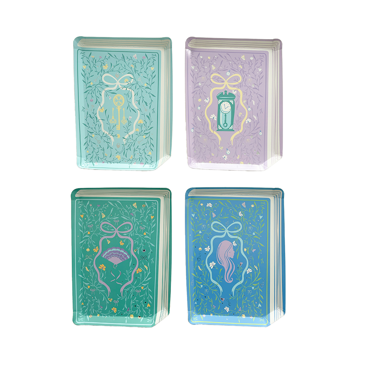Book Club Book Die-Cut Dinner Plates, Jollity & Co.
