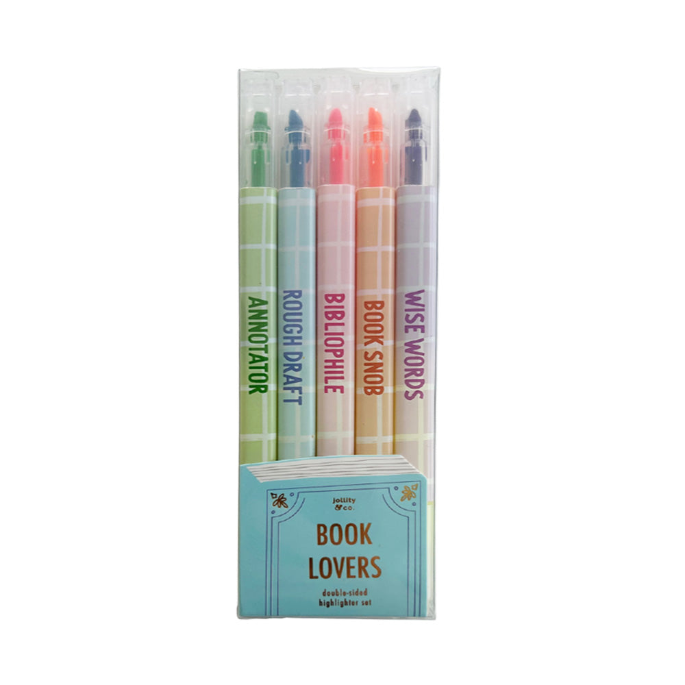 Book Club Double Sided Highlighter Set, Jollity & Co.