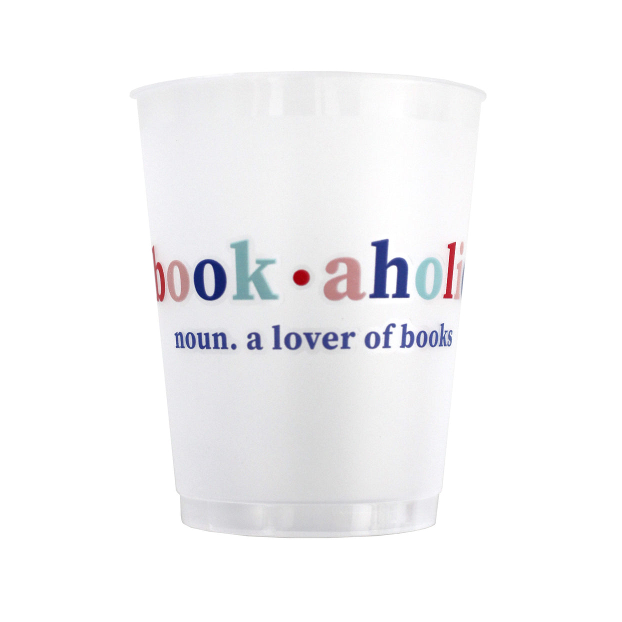Book Club Book-a-holic Frosted Party Cups