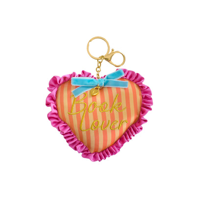 Book Club "Book Lover" Heart Bag Charm, Jollity & Co