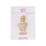 Female Bust Enamel Pin, Jollity & Co