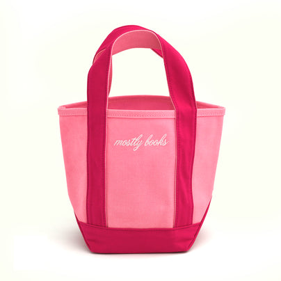 Mostly Books Mini Boat Tote, Jollity & Co