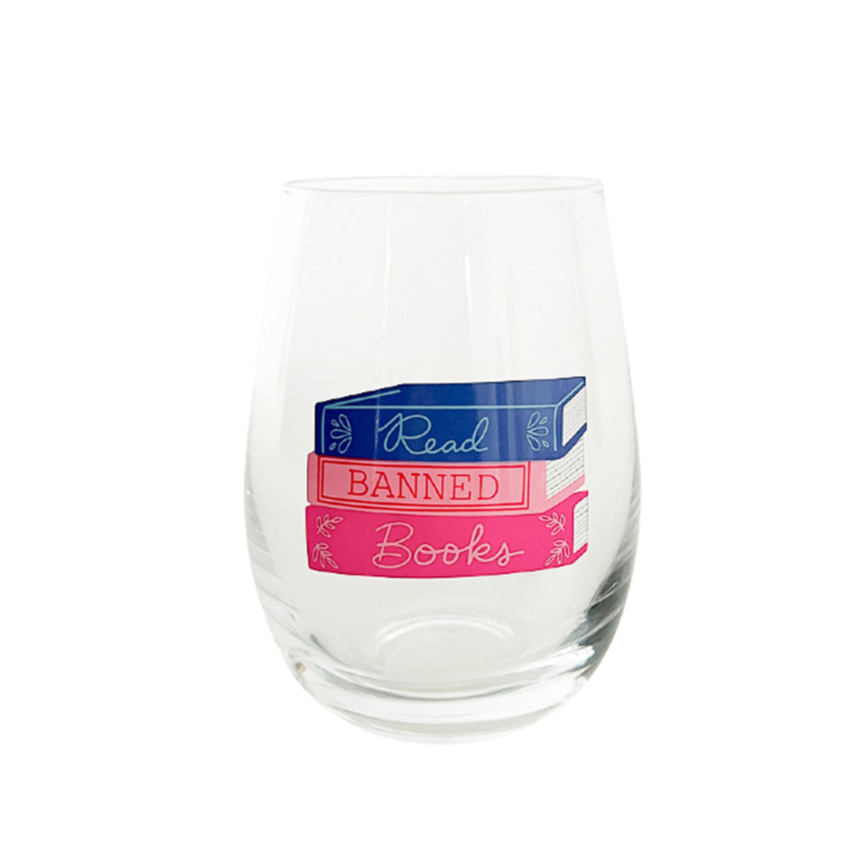 Book Club Read Banned Books Wine Glass, Jollity & Co