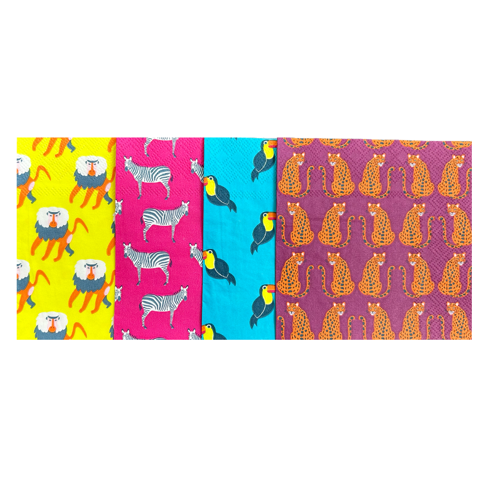 Jungle Animals Large Napkins, Jollity & Co.
