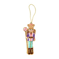 Beaded Candy Nutcracker Ornament, Daydream Society
