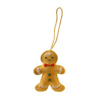 Embroidered Gingerbread Boy Ornament, Daydream Society