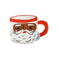 Baking Spirits Bright Brown Santa Mug Large Napkins, Daydream Society