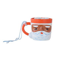 Baking Spirits Bright Brown Santa Mug Ornament, Daydream Society