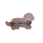Trick or Treat Street Hot Dog Dachshund Vegan Leather Hair Clip, Daydream Society