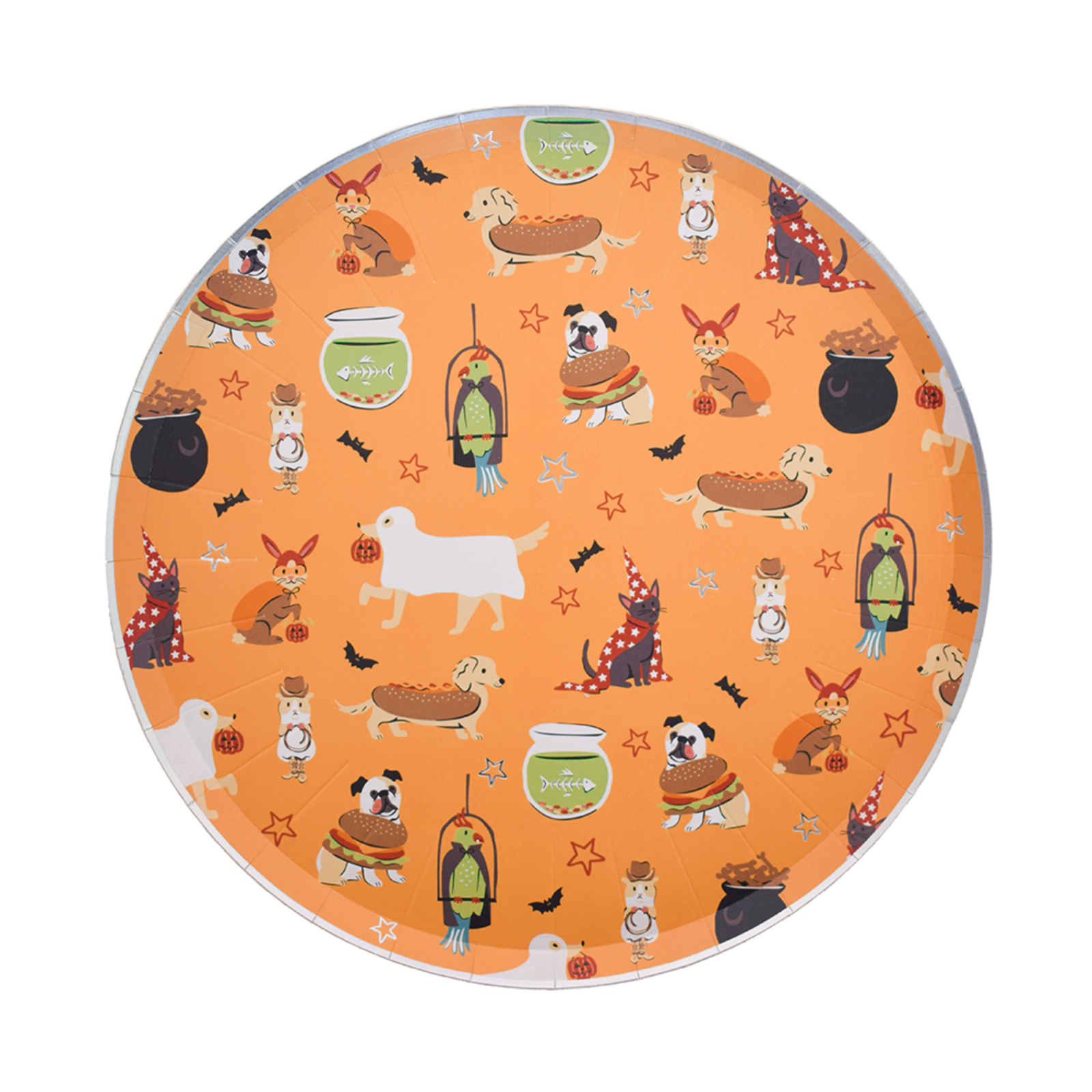 Trick or Treat Street Pets in Costume Large Plates, Daydream Society