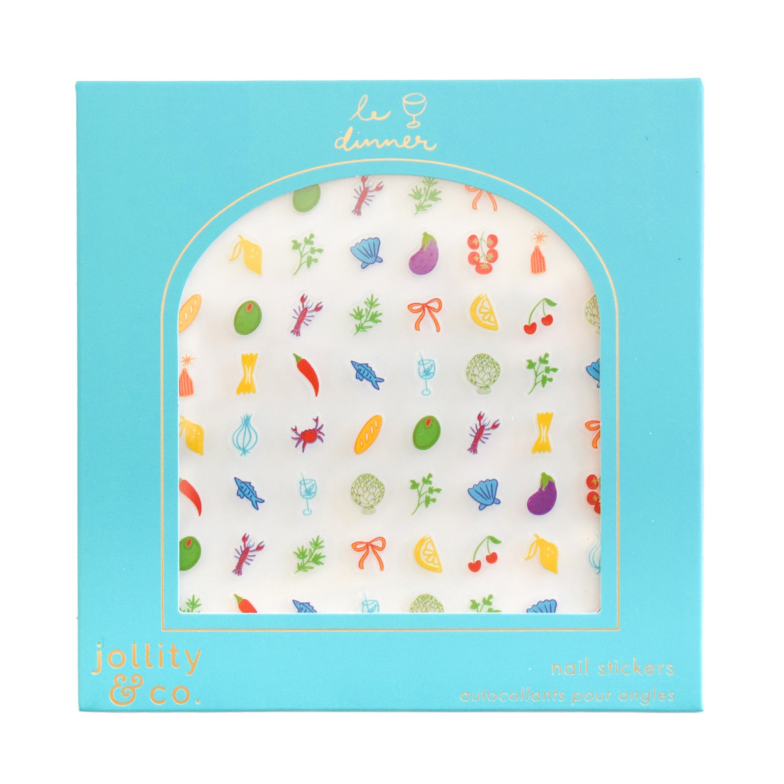 Le Dinner Savory Nail Stickers, Jollity & Co
