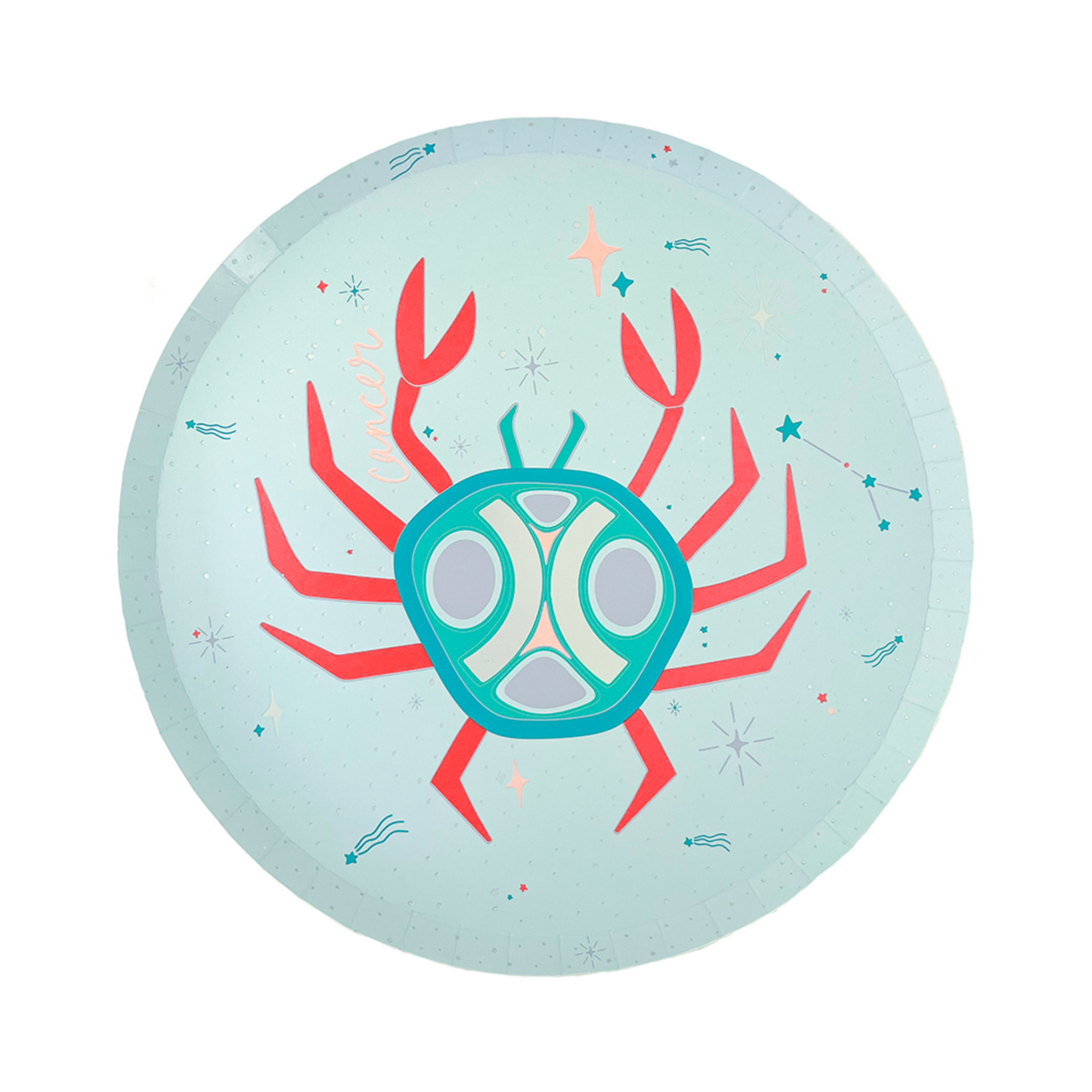Zodiac Cancer Dinner Plates, Jollity & Co