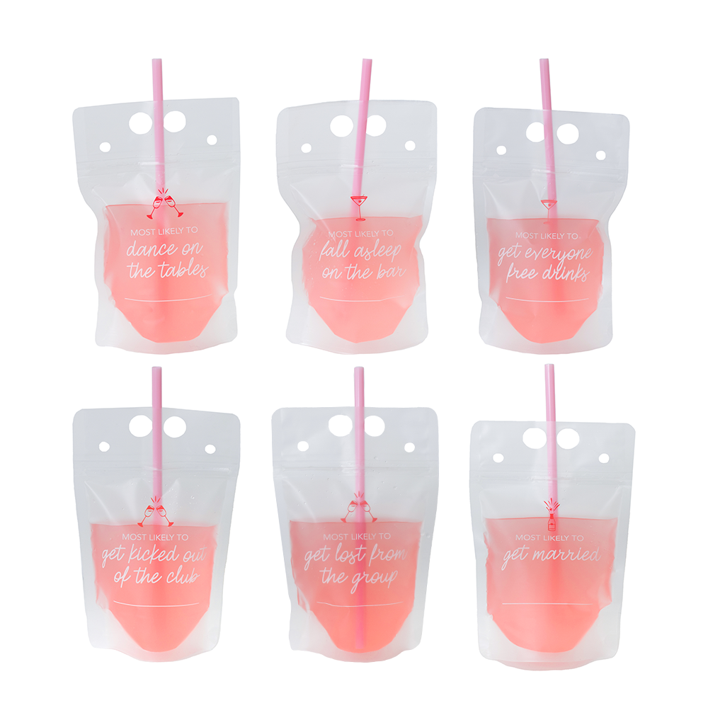 Camp Bachelorette Drink Pouch Set, Jollity & Co