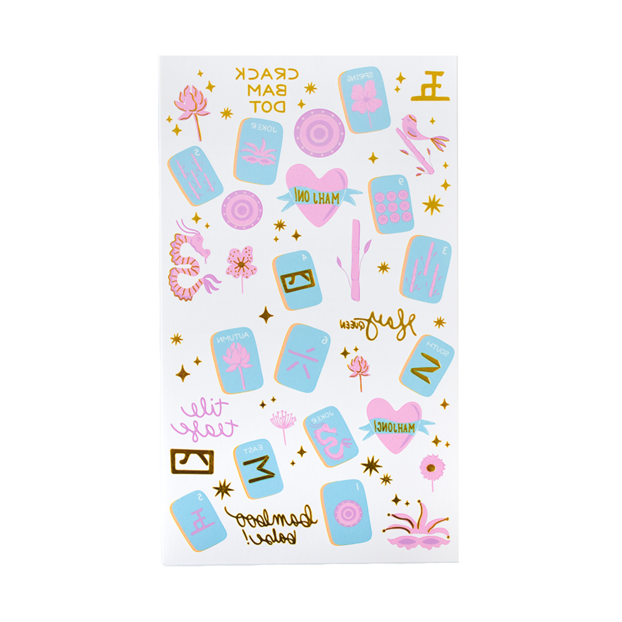 Game Night Mahjong Tattoo Party Pack, Jollity & Co