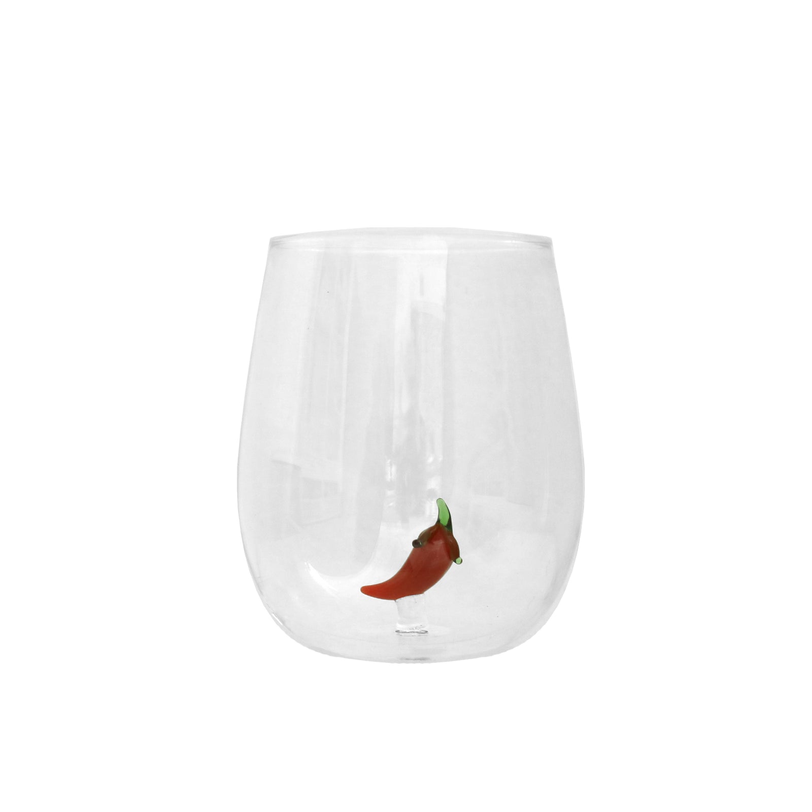 Stemless Wine Glass with Veggie Charms, Jollity & Co