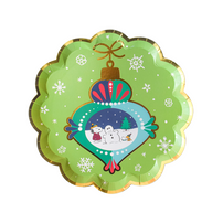 Snoopy's Seasons Greetings Scalloped Dessert Plates, Jollity & Co