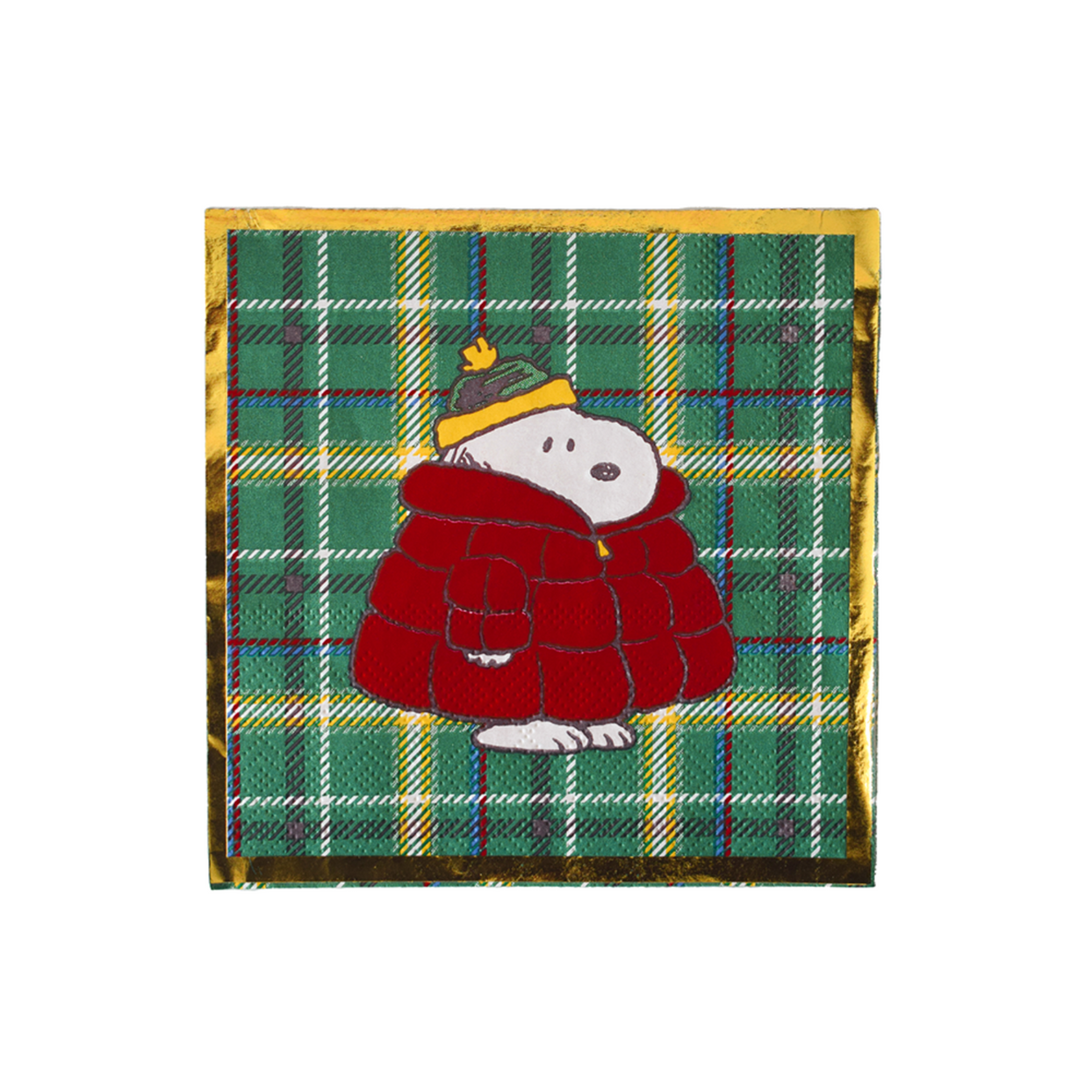 Peanuts Classic Christmas Snoopy Cocktail Napkins, Jollity & Co