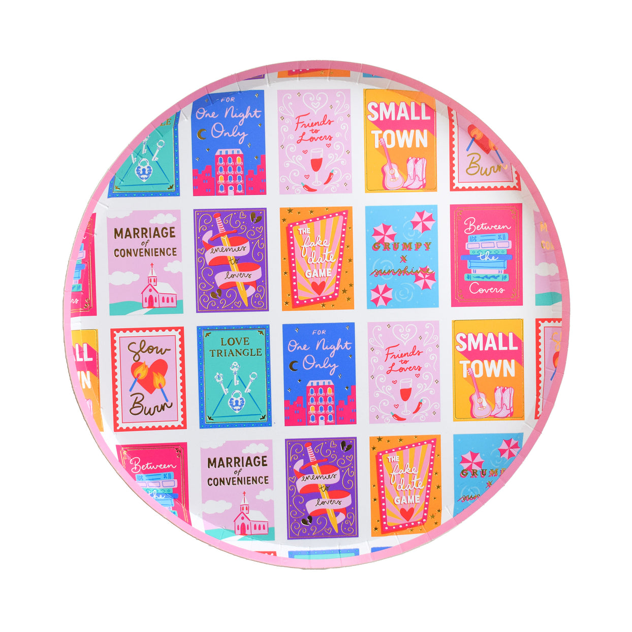 RomCom Dinner Plates, Jollity & Co