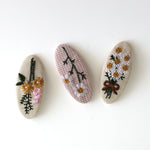 Embroidered Bouquet Hair Clip Set, Jollity & Co