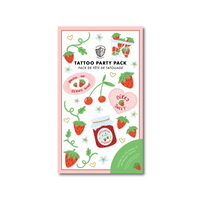 Strawberry Picnic Tattoo Party Pack, Daydream Society