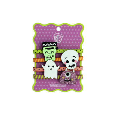 Monster Mash Monster Crew Embellished Hair Tie Set, Daydream Society
