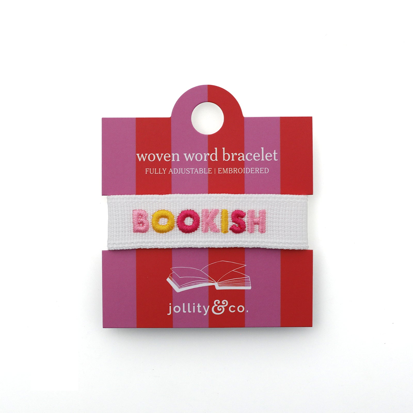 Book Club Themed Embroidered Bracelets - Bookish, Jollity & Co