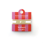 Book Club Themed Embroidered Bracelets - Book Lover Gold Jollity & Co
