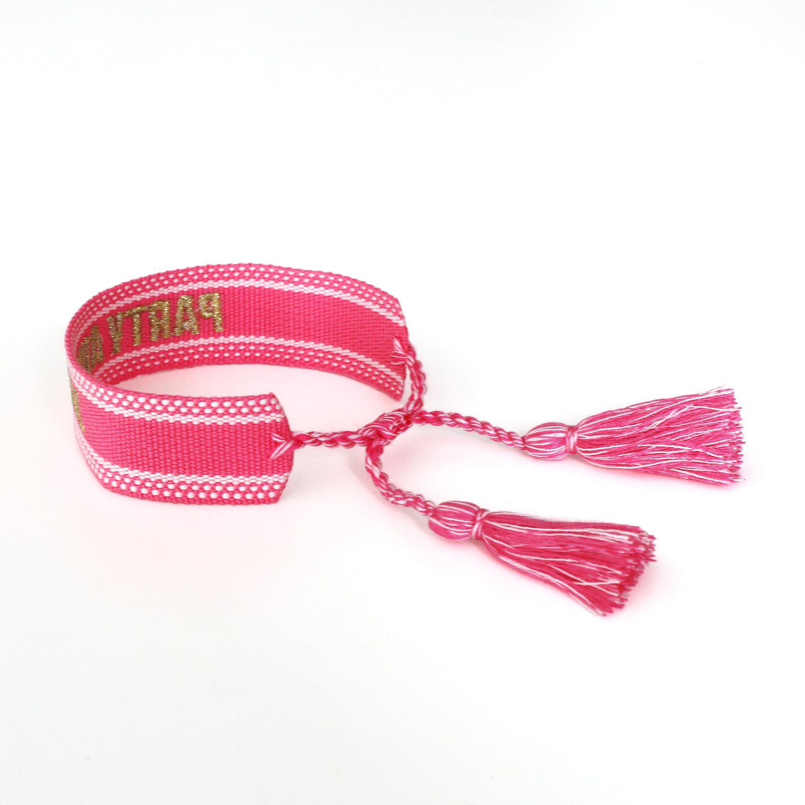 Witty Embroidered Bracelet - Party Animal, Jollity & Co
