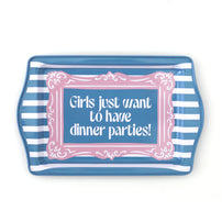Girls Just Want to Have Dinner Parties Trinket Tray, Jollity & Co