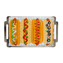 Patriotic Hot Dog Platter Shaped Plates, Jollity & Co