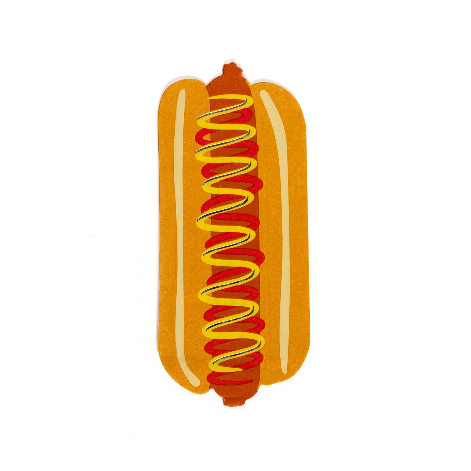 Patriotic Hot Dog Die-Cut Guest Napkins, Jollity & Co
