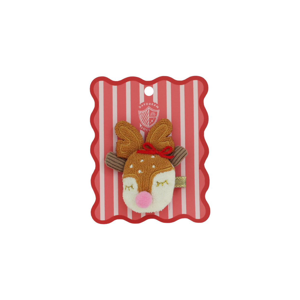 Oh What Fun Reindeer Crochet Hair Clip, Daydream Society
